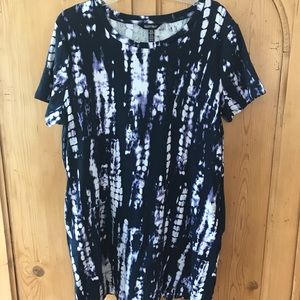 Ellen Tracy Plus Size TShirt Dress with Pockets